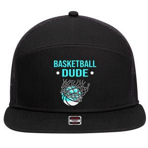 Perfect Basketball Dude Merchandise funny sport 7 Panel Mesh Trucker Snapback Hat