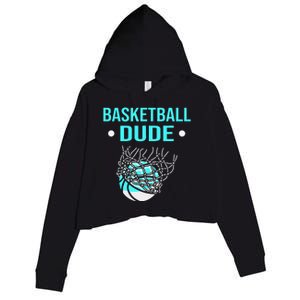 Perfect Basketball Dude Merchandise funny sport Crop Fleece Hoodie