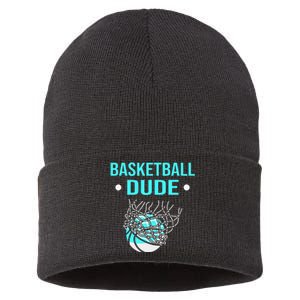 Perfect Basketball Dude Merchandise funny sport Sustainable Knit Beanie