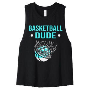 Perfect Basketball Dude Merchandise funny sport Women's Racerback Cropped Tank