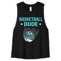 Perfect Basketball Dude Merchandise funny sport Women's Racerback Cropped Tank