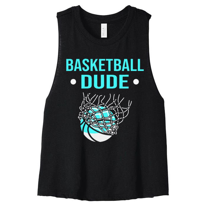 Perfect Basketball Dude Merchandise funny sport Women's Racerback Cropped Tank