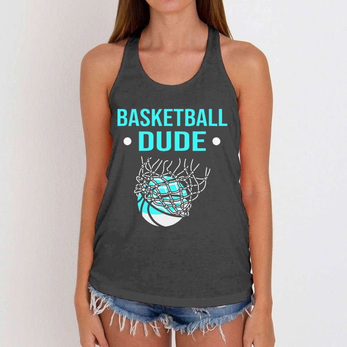 Perfect Basketball Dude Merchandise funny sport Women's Knotted Racerback Tank