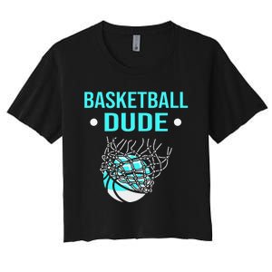 Perfect Basketball Dude Merchandise funny sport Women's Crop Top Tee