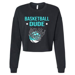 Perfect Basketball Dude Merchandise funny sport Cropped Pullover Crew