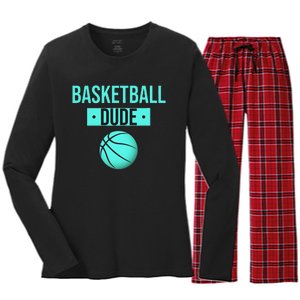 Perfect Basketball Dude Merchandise funny sport Women's Long Sleeve Flannel Pajama Set 