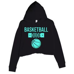 Perfect Basketball Dude Merchandise funny sport Crop Fleece Hoodie