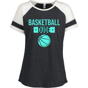 Perfect Basketball Dude Merchandise funny sport Enza Ladies Jersey Colorblock Tee