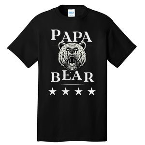 Papa Bear Distressed Tall T-Shirt