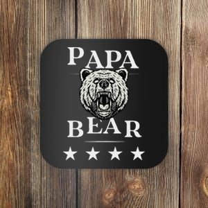 Papa Bear Distressed Coaster