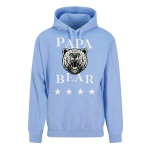 Papa Bear Distressed Unisex Surf Hoodie