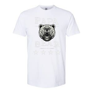 Papa Bear Distressed Softstyle CVC T-Shirt