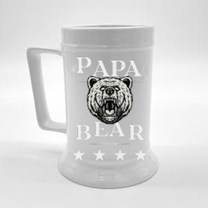 Papa Bear Distressed Beer Stein