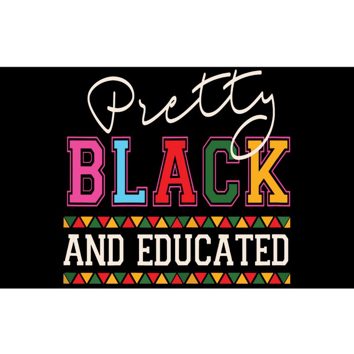 Pretty Black Educated African American History Month Women Bumper Sticker