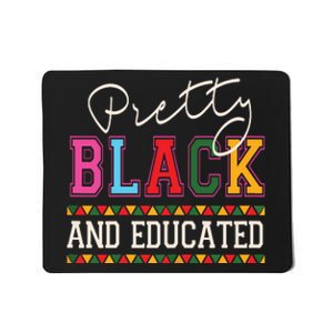 Pretty Black Educated African American History Month Women Mousepad