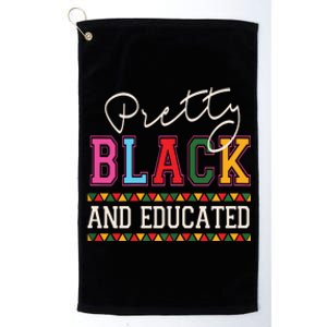 Pretty Black Educated African American History Month Women Platinum Collection Golf Towel