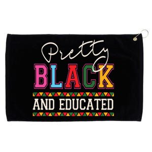 Pretty Black Educated African American History Month Women Grommeted Golf Towel