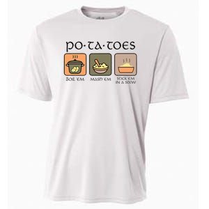 Potatoes Boil Em Stick Em In A Stew Cooling Performance Crew T-Shirt