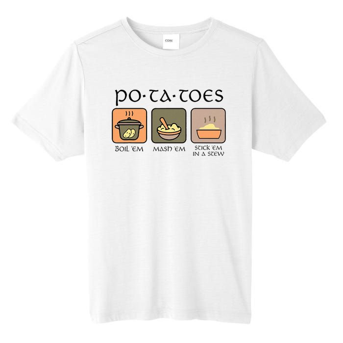 Potatoes Boil Em Stick Em In A Stew Tall Fusion ChromaSoft Performance T-Shirt