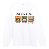 Potatoes Boil Em Stick Em In A Stew Premium Crewneck Sweatshirt