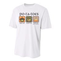 Potatoes Boil Em Stick Em In A Stew Performance Sprint T-Shirt