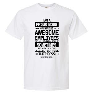 Proud Boss Employee Appreciation Office Funny Boss Garment-Dyed Heavyweight T-Shirt