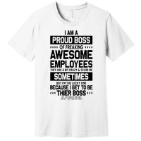 Proud Boss Employee Appreciation Office Funny Boss Premium T-Shirt