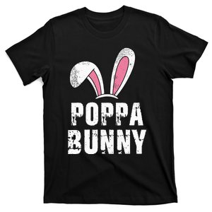 Poppa Bunny Ears Family Matching Easter Day Rabbit T-Shirt