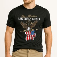 Patriotic Bald Eagle Usa American Flag Cooling Performance Crew T-Shirt