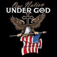 Patriotic Bald Eagle Usa American Flag Cooling Performance Crew T-Shirt