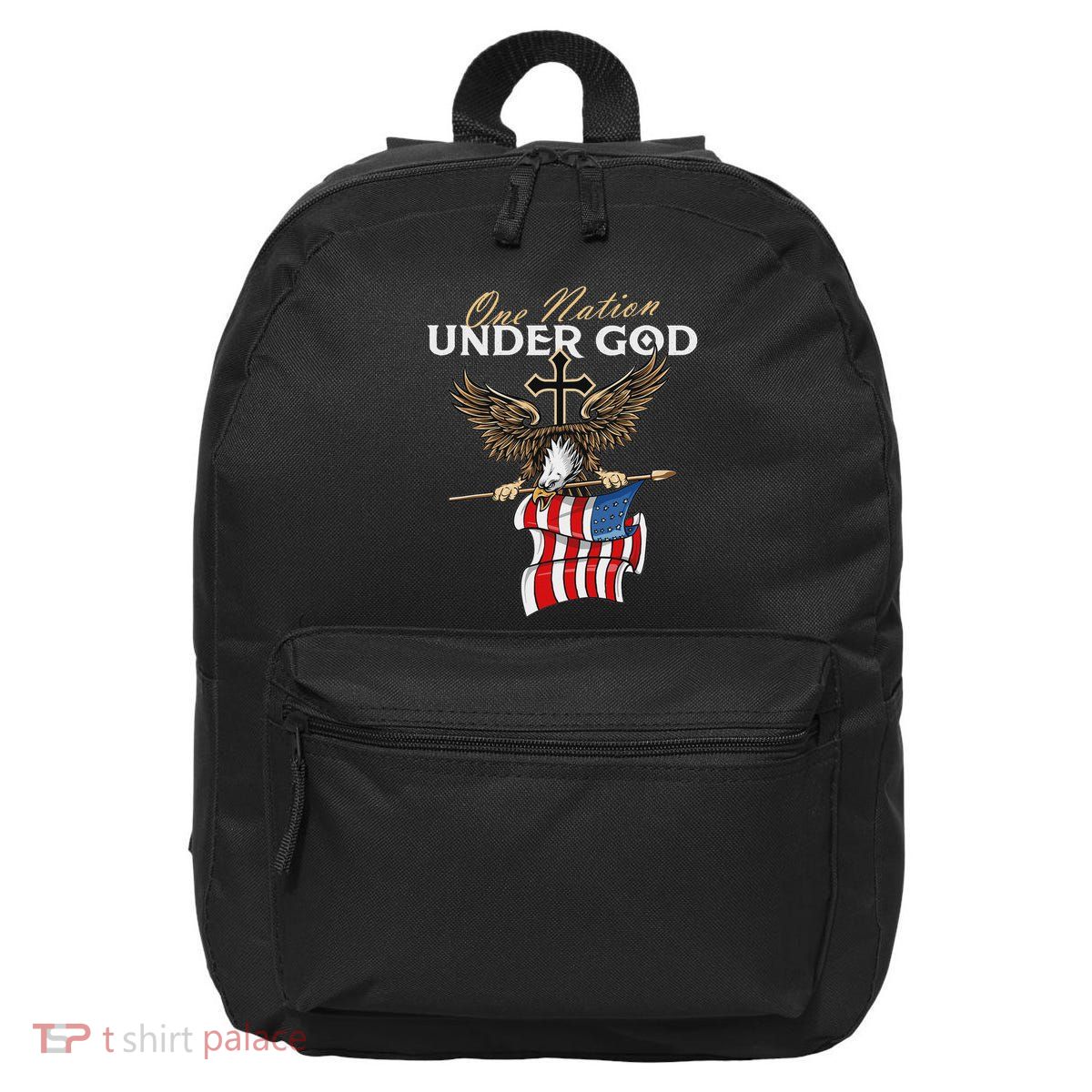 Patriotic Bald Eagle Usa American Flag 16 in Basic Backpack
