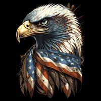 Patriotic Bald Eagle 4th Of July Usa American Flag Impact Tech Backpack