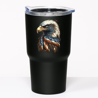Patriotic Bald Eagle 4th Of July Usa American Flag Tumbler