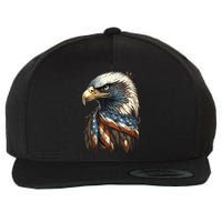 Patriotic Bald Eagle 4th Of July Usa American Flag Wool Snapback Cap