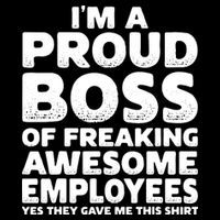 Proud Boss Employee Office Boss Day Funny Boss Impact Tech Backpack