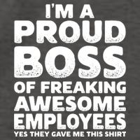 Proud Boss Employee Office Boss Day Funny Boss Vector Backpack