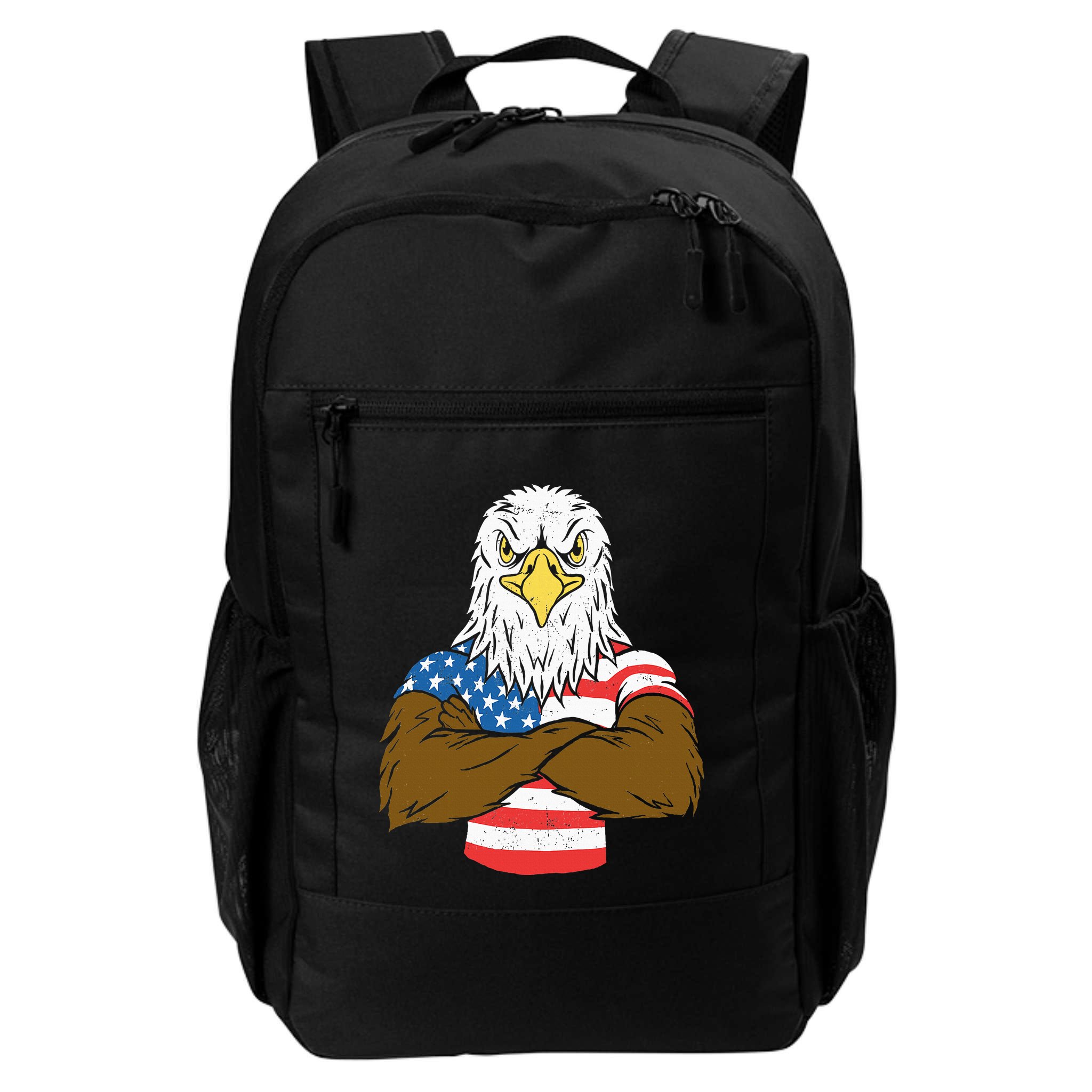 Patriotic Bald Eagle Usa American Flag Backpack