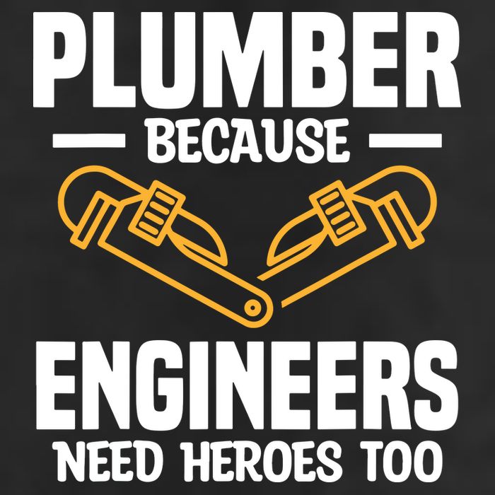 Plumber Because Engineers Need Heroes Too Plumbing Plumbers Large Microfiber Waffle Golf Towel