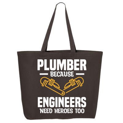 Plumber Because Engineers Need Heroes Too Plumbing Plumbers 25L Jumbo Tote