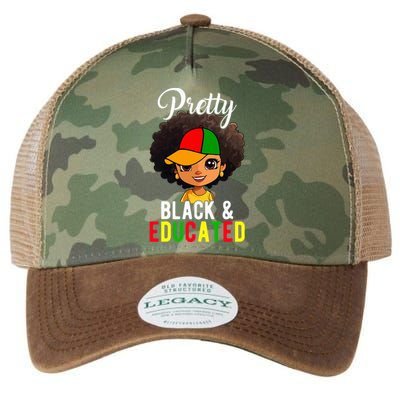 Pretty Black & Educated African American Black History Month Legacy Tie Dye Trucker Hat