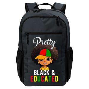 Pretty Black & Educated African American Black History Month Daily Commute Backpack