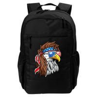 Patriotic Bald Eagle Mullet Usa American Flag 4th Of July Backpack