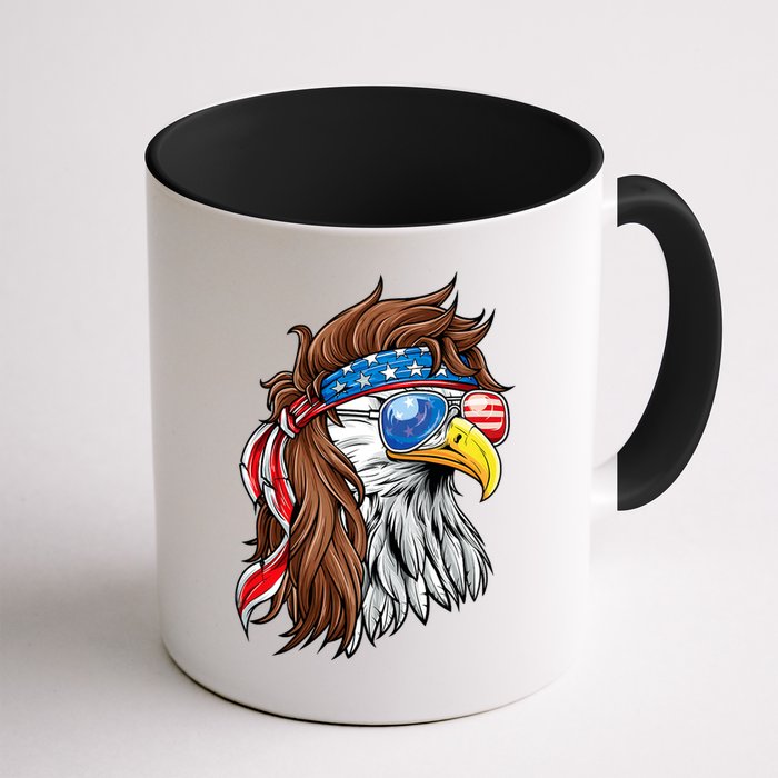 Patriotic Bald Eagle Mullet Usa American Flag 4th Of July Mug