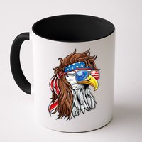 Patriotic Bald Eagle Mullet Usa American Flag 4th Of July Mug