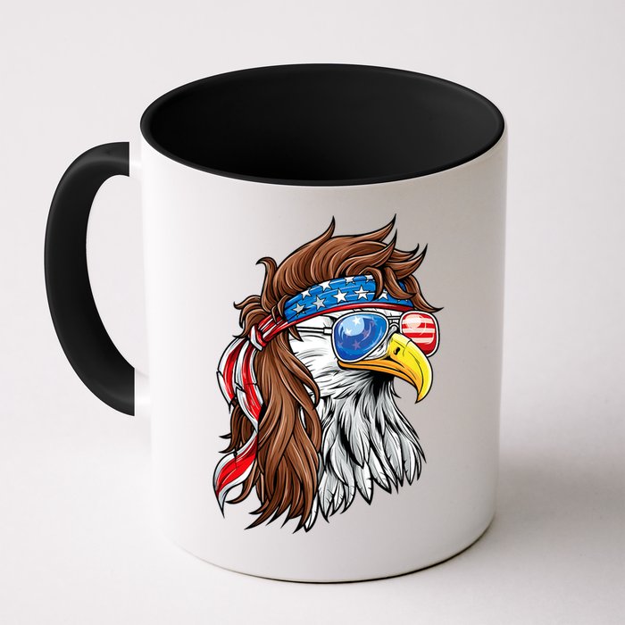 Patriotic Bald Eagle Mullet Usa American Flag 4th Of July Mug
