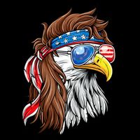 Patriotic Bald Eagle Mullet Usa American Flag 4th Of July Mug