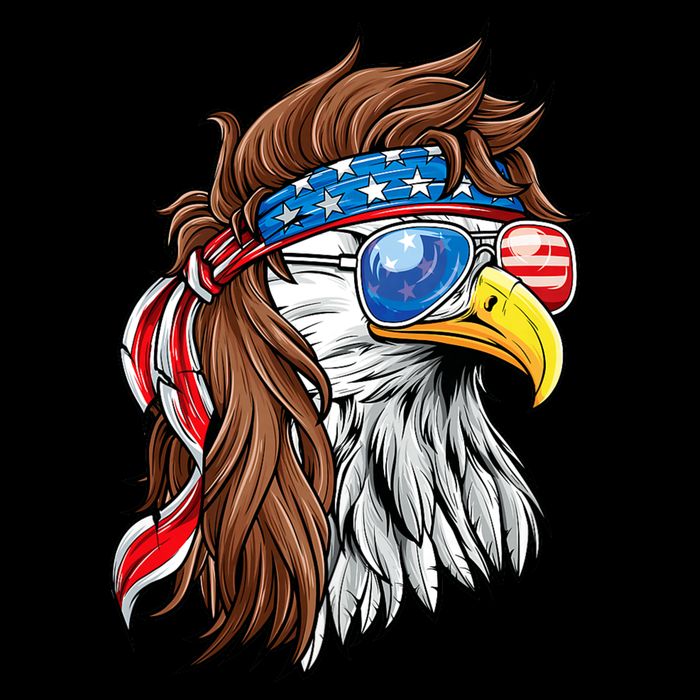 Patriotic Bald Eagle Mullet Usa American Flag 4th Of July Youth Performance Sprint T-Shirt