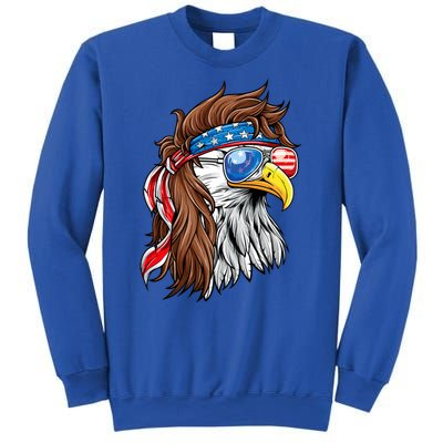 Patriotic Bald Eagle Mullet Usa American Flag 4th Of July Sweatshirt