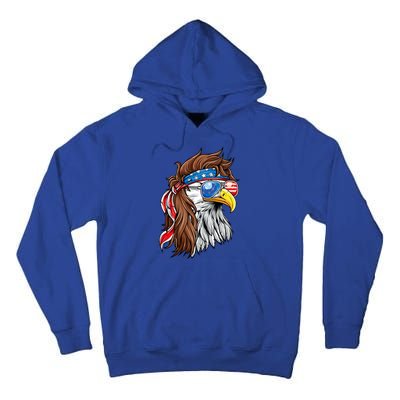 Patriotic Bald Eagle Mullet Usa American Flag 4th Of July Tall Hoodie