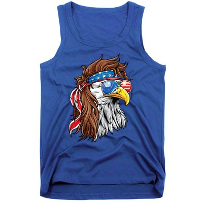 Patriotic Bald Eagle Mullet Usa American Flag 4th Of July Tank Top